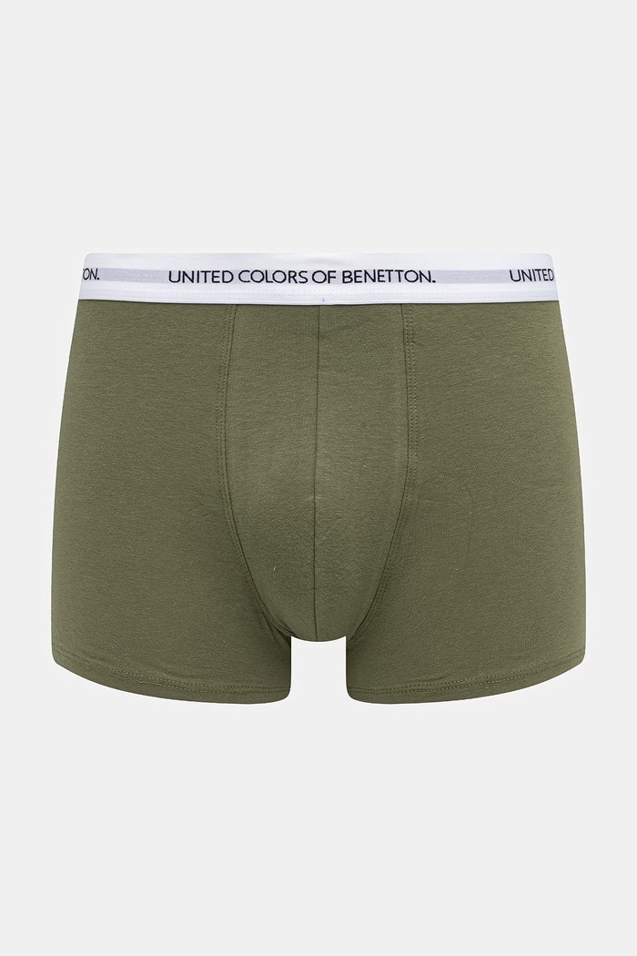 United Colors of Benetton Μποξεράκι ανδρικό βαμβακερό με ελαστάν πράσινο 3OP82X00O