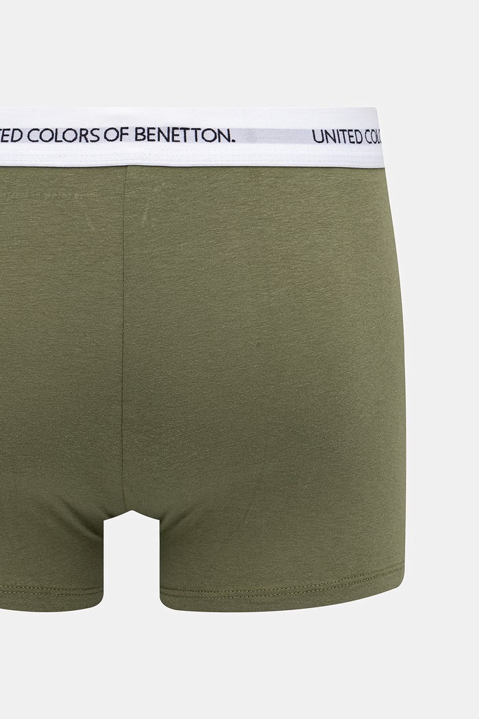 United Colors of Benetton Μποξεράκι ανδρικό βαμβακερό με ελαστάν 3OP82X00O πράσινο SS26