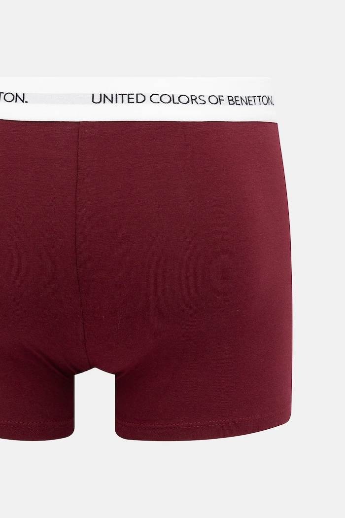 United Colors of Benetton Μποξεράκι ανδρικό βαμβακερό με ελαστάν 3OP82X00O μπορντό SS26