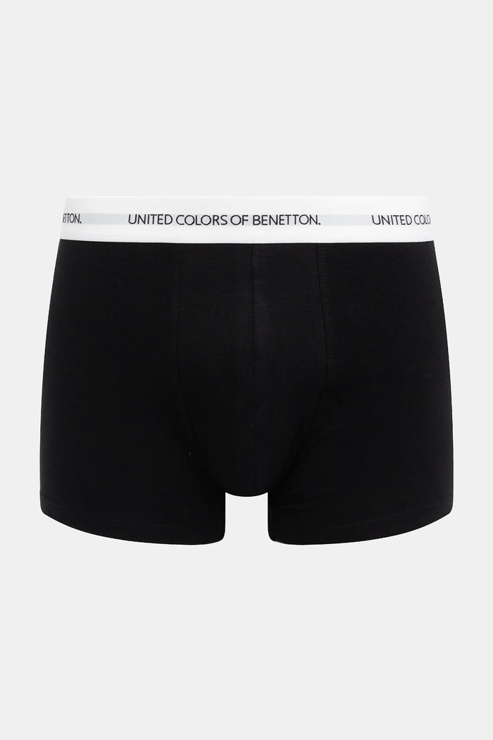 United Colors of Benetton Μποξεράκι ανδρικό βαμβακερό με ελαστάν μαύρο 3OP82X00O