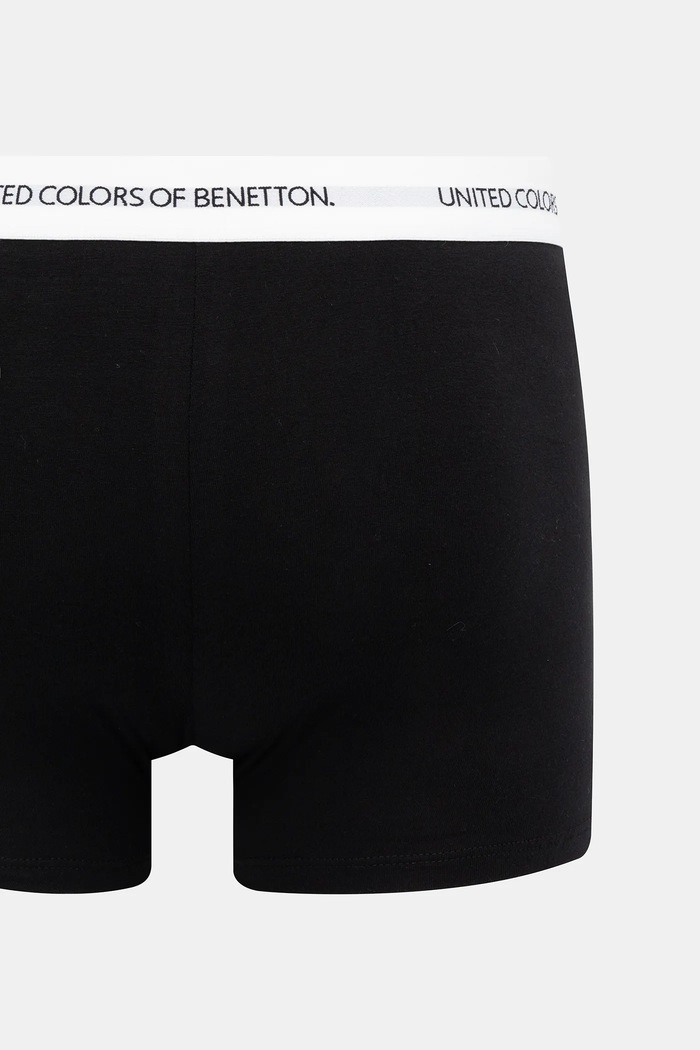 United Colors of Benetton Μποξεράκι ανδρικό βαμβακερό με ελαστάν 3OP82X00O μαύρο SS26