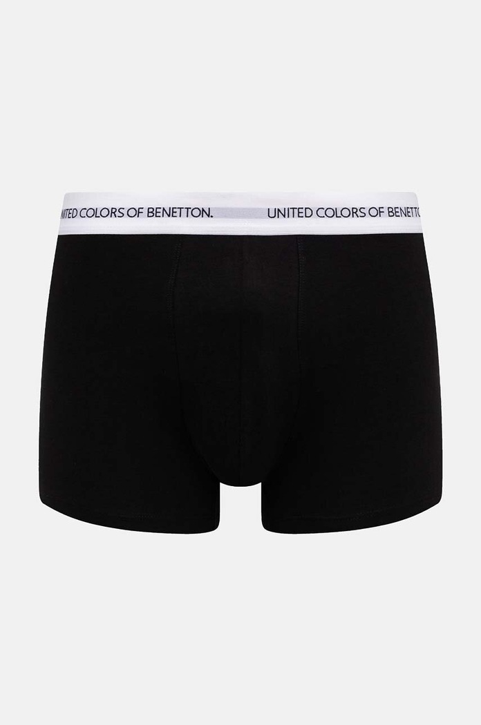 United Colors of Benetton Μποξεράκι ανδρικό βαμβακερό με ελαστάν εφαρμοστό σορτς μπόξερ μαύρο 3OP82X00O