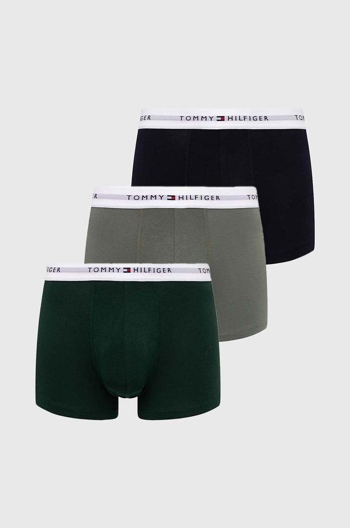 Tommy Hilfiger Boksarice Tommy Hilfiger 3-pack zelena UM0UM02761