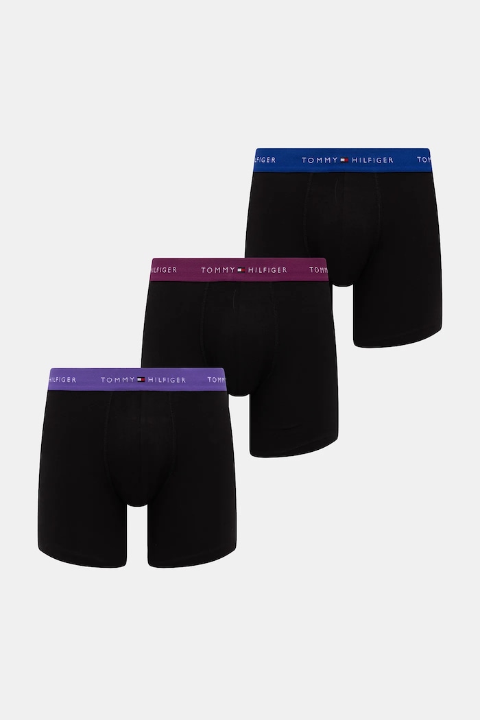 Boxerky Tommy Hilfiger 3-pak čierna UM0UM02765