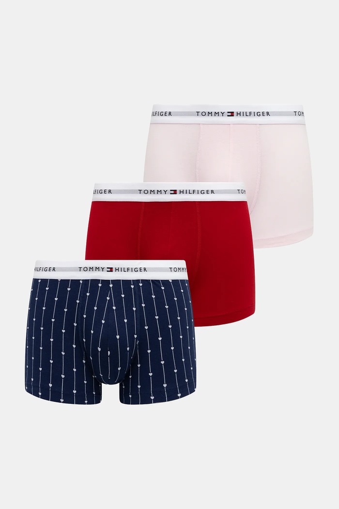 Tommy Hilfiger boxeri 3-pack boxeri roz UM0UM02768