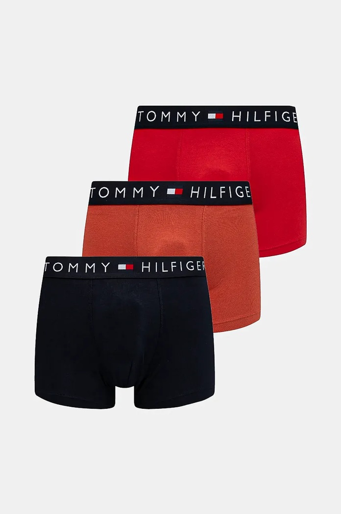 Boxerky Tommy Hilfiger 3-pack červená UM0UM03180