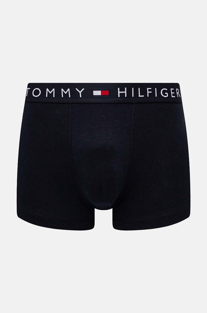 Odzież Tommy Hilfiger bokserki dopasowane męskie bawełniane z elastanem 3-pack UM0UM03180 czarny