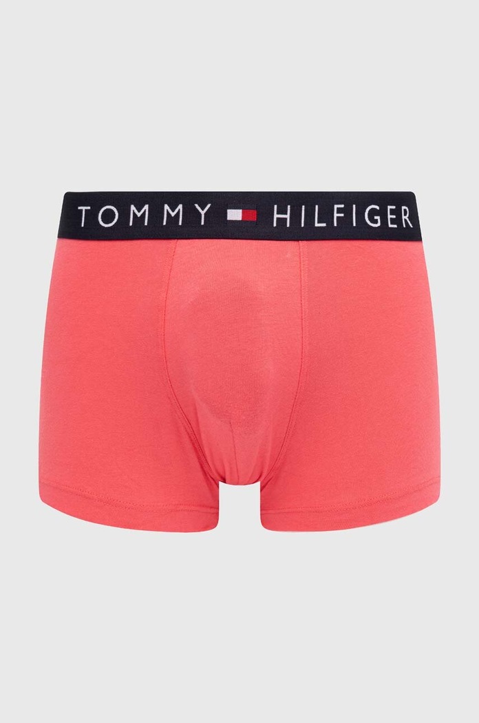 Bokserki dopasowane męskie bawełniane z elastanem 3-pack Tommy Hilfiger UM0UM03180 multicolor