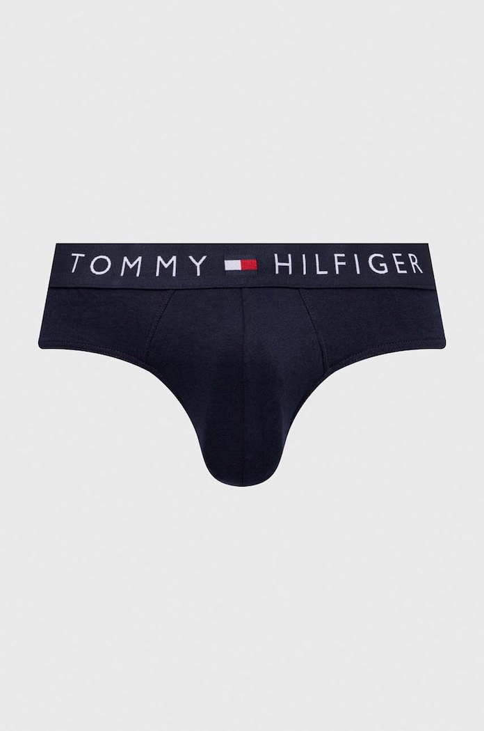 Slipy Tommy Hilfiger 3-pak UM0UM03182 tmavomodrá SS24