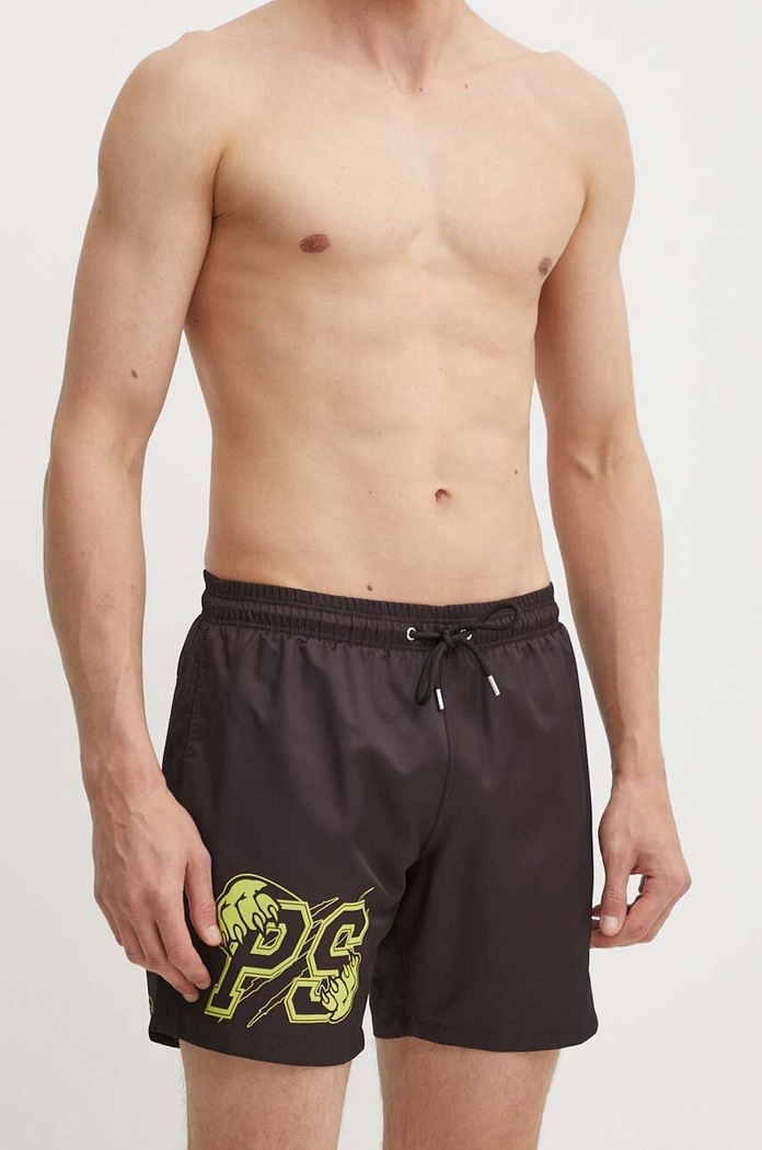 Плувни шорти PLEIN SPORT PADC.MMX0117.SXV005N черен SS24