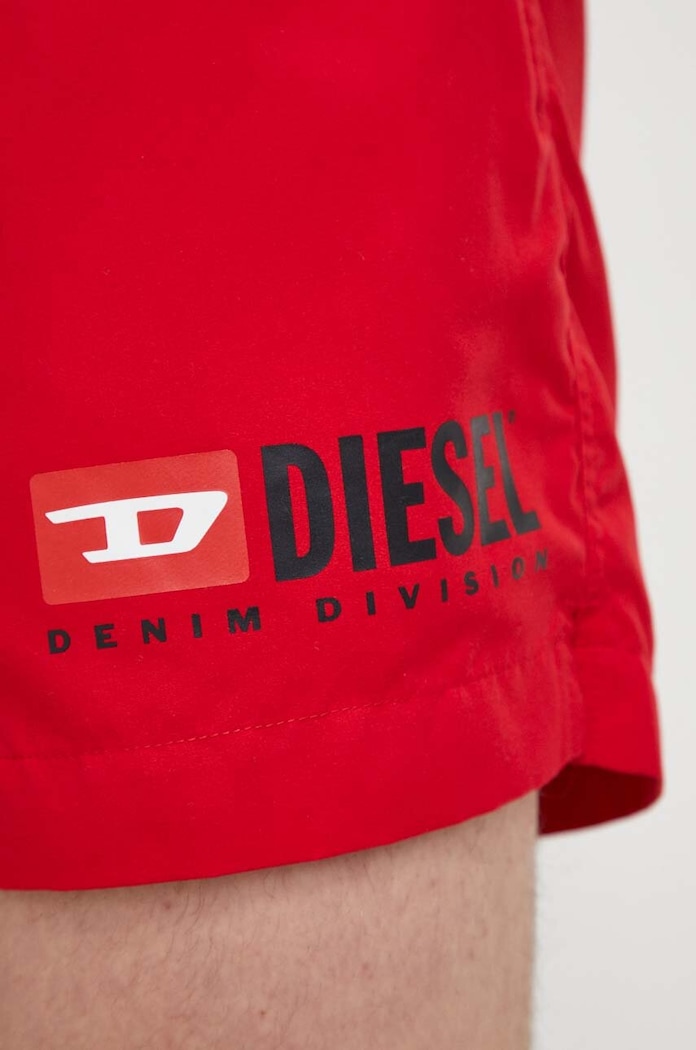 Plavkové šortky Diesel BMBX-KEN-37 červená A13161.0INAC