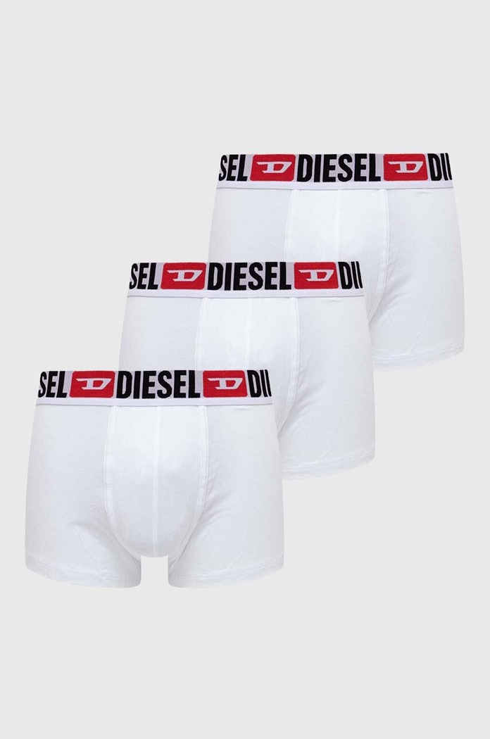 Боксерки Diesel (3 броя) UMBX-DAMIEN-THREE PACK BOXERS трикотаж бял 00ST3V.0DDAI