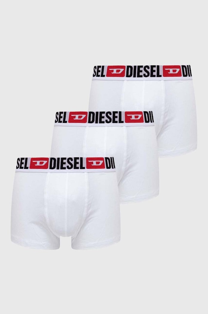 Боксерки Diesel (3 броя) UMBX-DAMIEN-THREE PACK BOXERS трикотаж бял 00ST3V.0DDAI