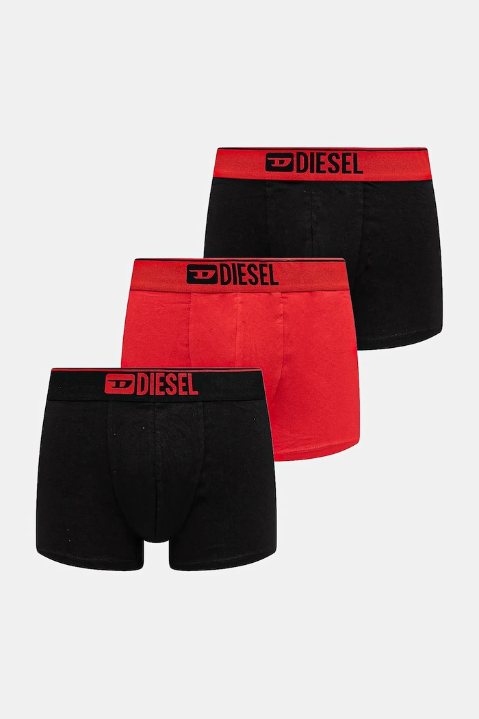 Μποξεράκια Diesel UMBX-DAMIEN-THREE PACK BOXERS 3-pack βαμβάκι κόκκινο 00ST3V.0GDAC