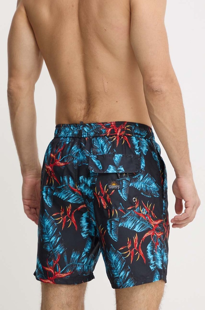 Дрехи Superdry Плувни шорти Superdry M3010232A.2BU тъмносин