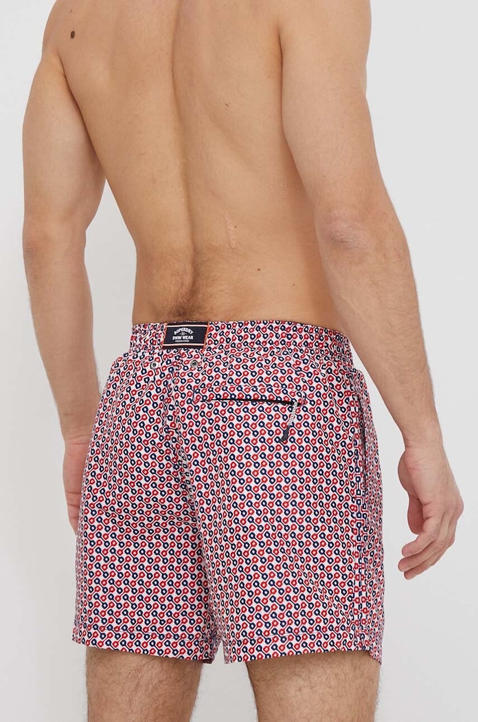 Plavkové šortky Superdry M3010231A.2CK červená SS24