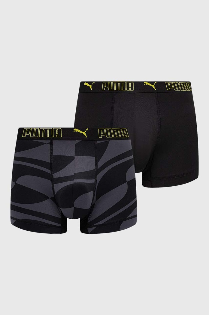 Boxerky Puma 2-pack pletenina černá 938319
