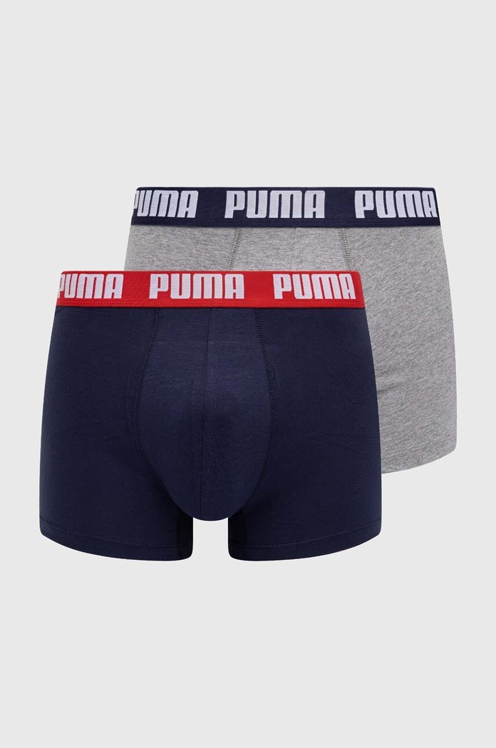 Boxerky Puma 2-pak Everyday Basic pletenina tmavomodrá 938320