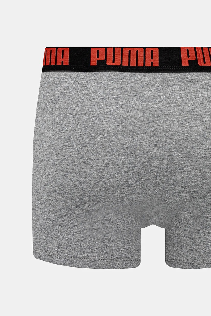 Îmbrăcăminte Puma boxeri mulați pentru bărbați din bumbac cu elastan Everyday Basic pachet de 2 938320 gri