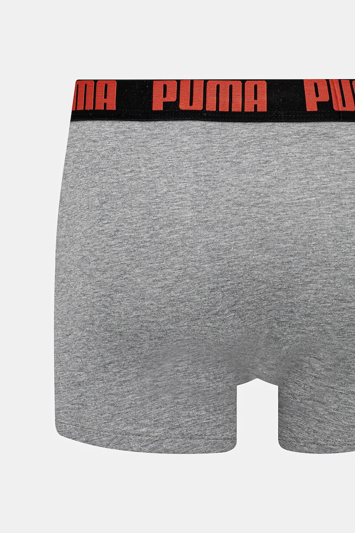 Îmbrăcăminte Puma boxeri mulați pentru bărbați din bumbac cu elastan Everyday Basic pachet de 2 938320 gri