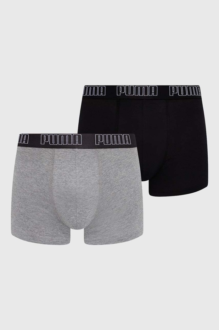 Боксерки Puma (2 броя) Everyday Trunk трикотаж сив 938321