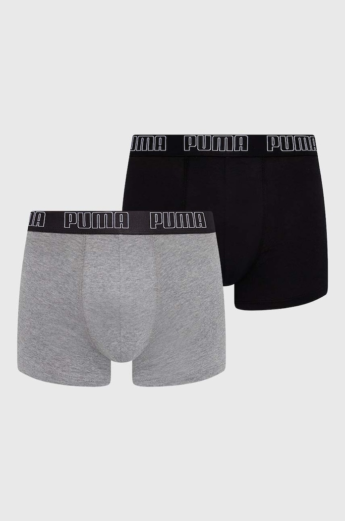 Боксерки Puma (2 броя) Everyday Trunk трикотаж сив 938321