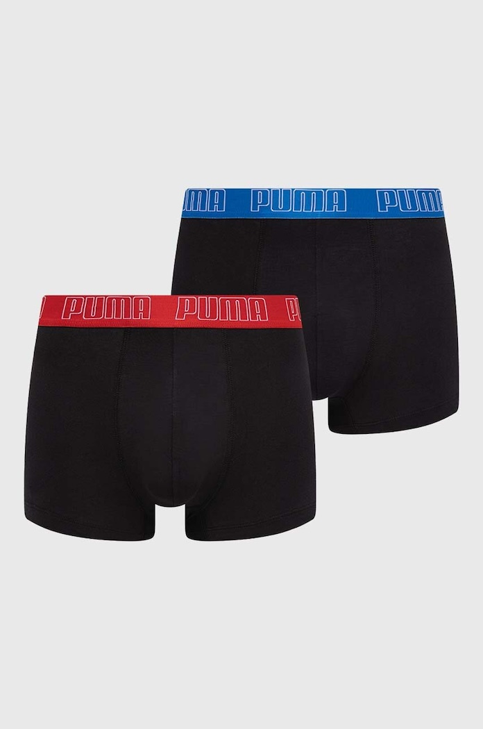 Боксерки Puma (2 броя) Everyday Trunk трикотаж черен 938321