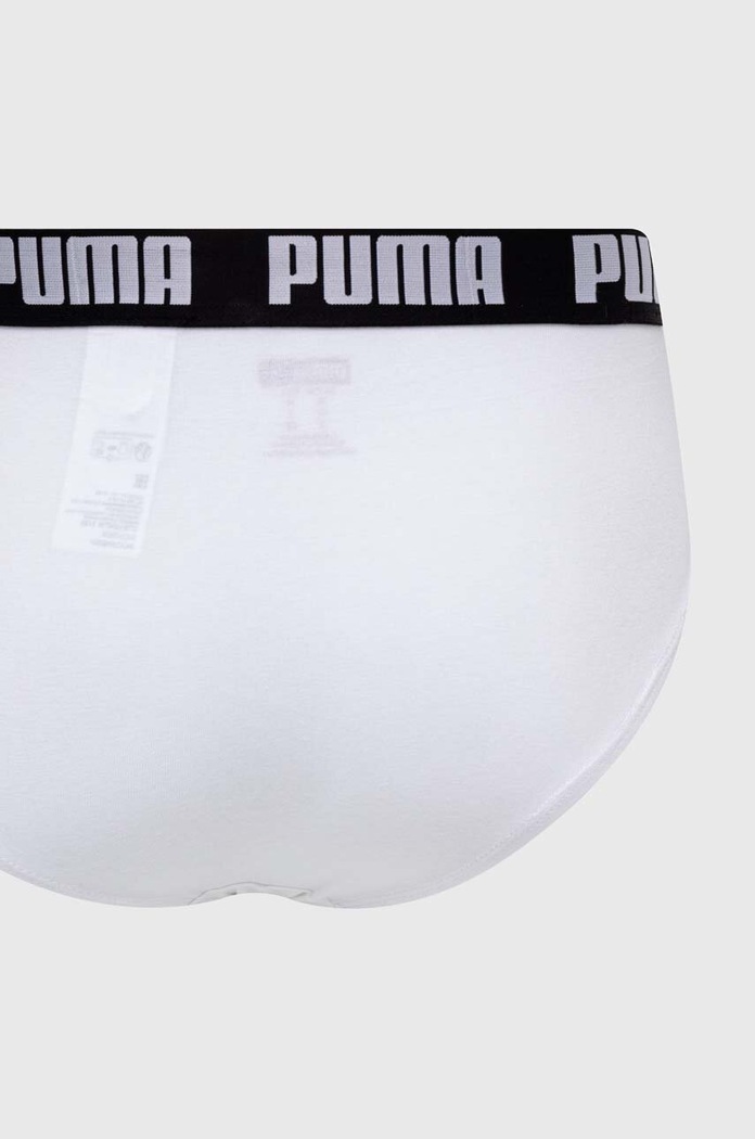 Puma мъжки слипове от памук с еластан Everyday Brief 2 броя 938322 бял