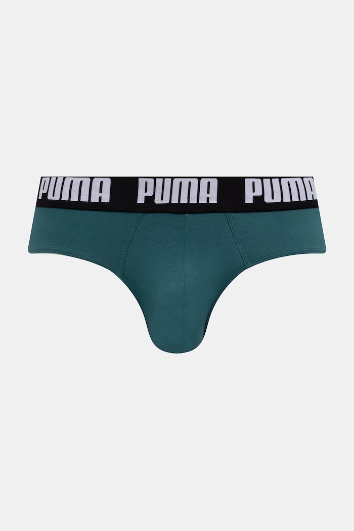 Puma slip bărbați bumbac cu elastan Everyday Brief pachet de 2 938322 turcoaz SS26