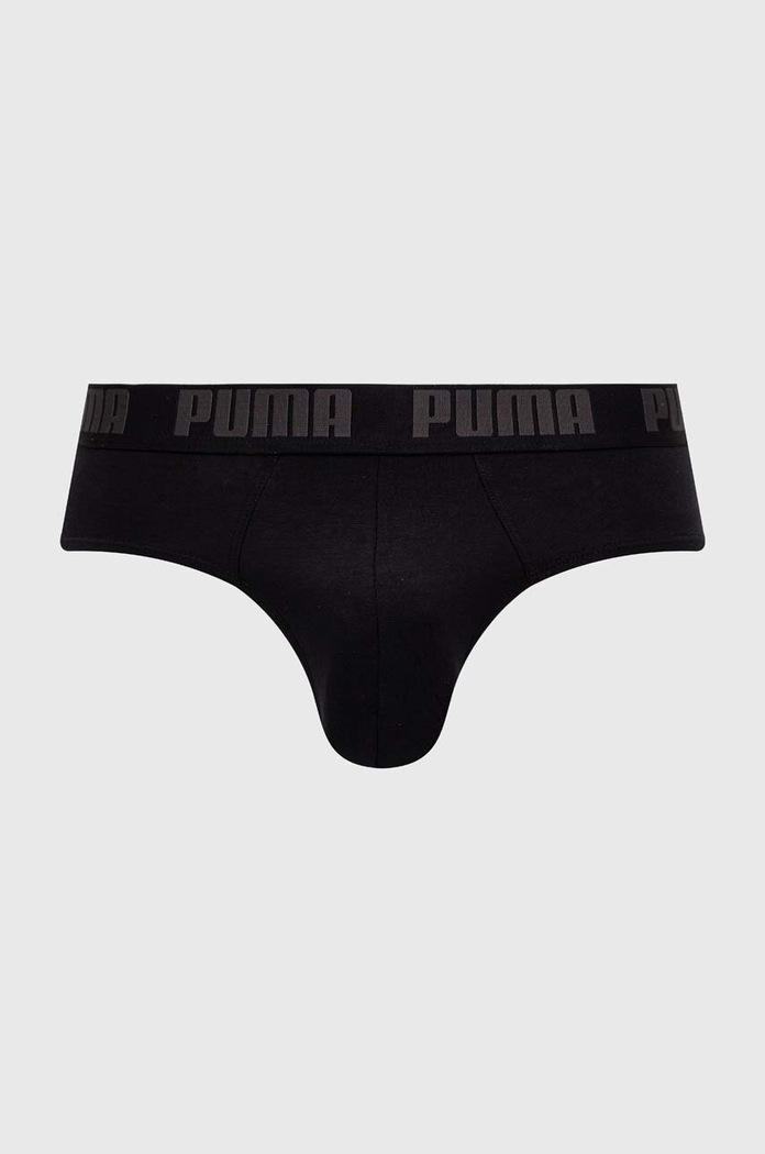 Puma слипове мъжки от памук с еластан Everyday Brief 2 броя 938322 черен SS26