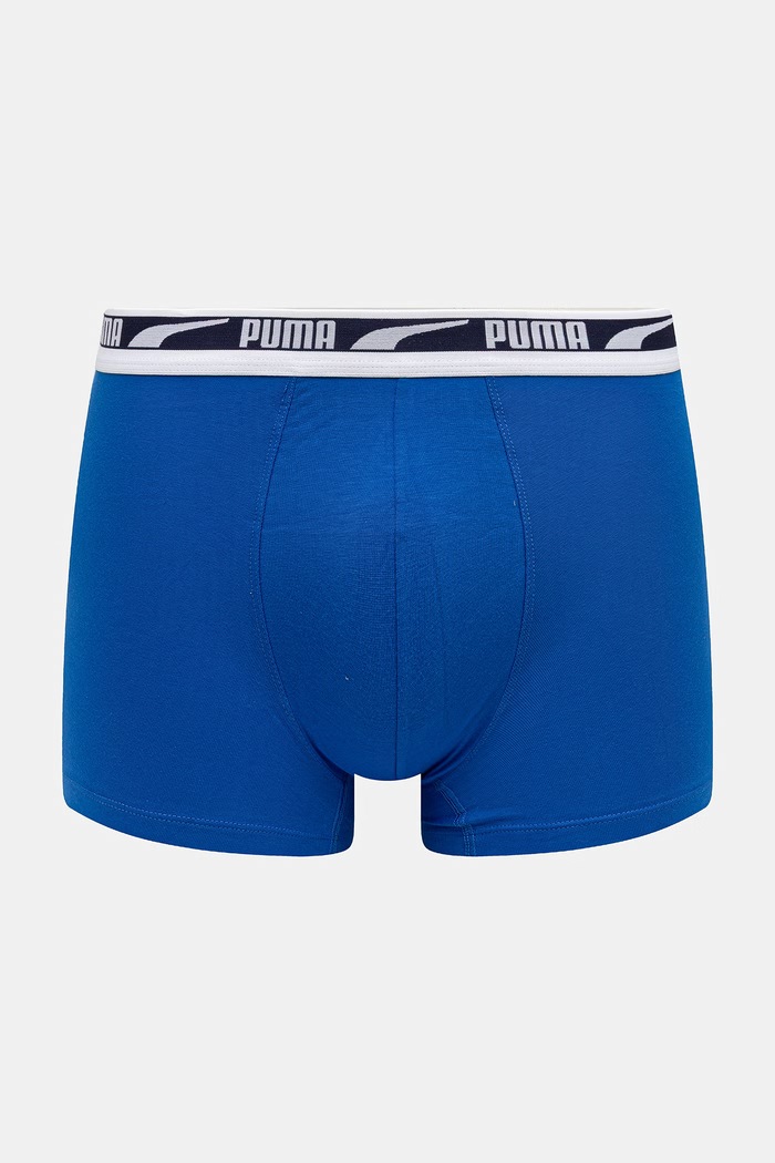 Ρούχα Puma μποξεράκι ανδρικό βαμβακερό με ελαστάν Everyday Logo 2-pack 938325 μπλε