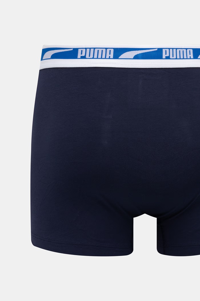 Puma μποξεράκι ανδρικό βαμβακερό με ελαστάν Everyday Logo 2-pack μπλε 938325
