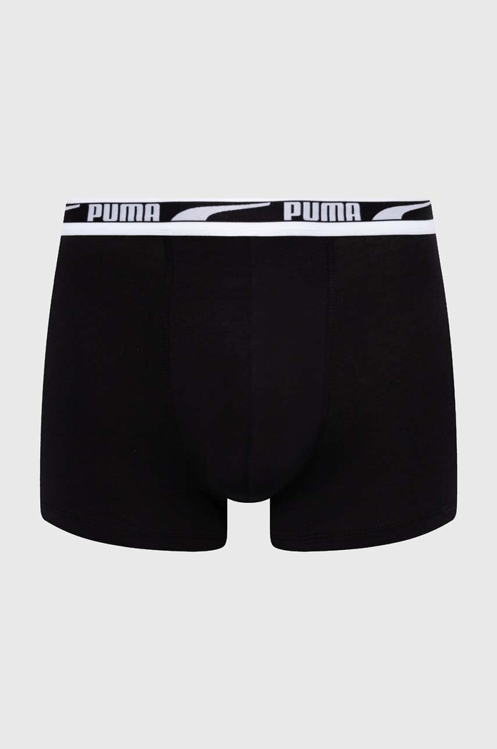 Oblačila Puma boksarice moške bombažne z elastanom Everyday Logo paket 2 kosov 938325 siva