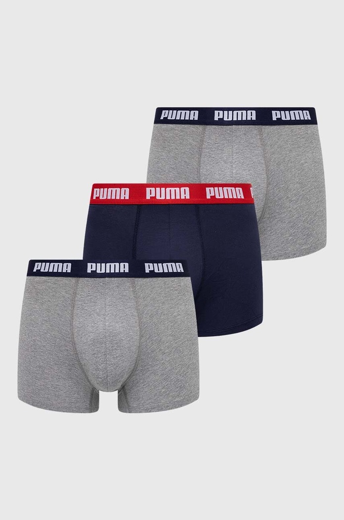 Boxerky Puma Everyday 3-pack pletenina námořnická modř 938327