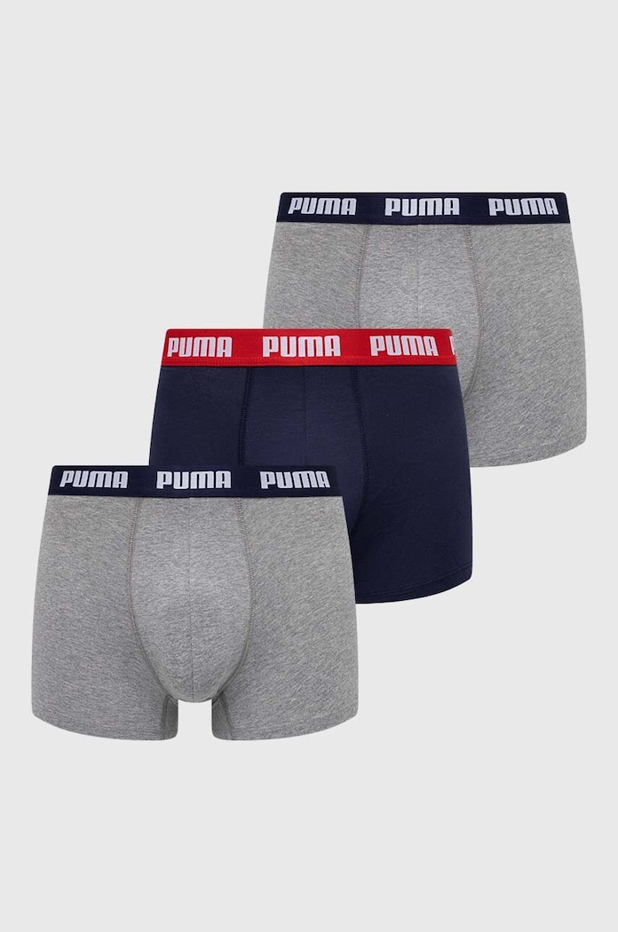 Boxerky Puma Everyday 3-pack pletenina námořnická modř 938327