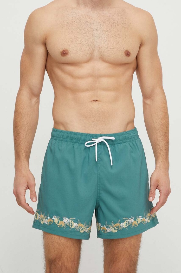 Kratke hlače za kupanje Abercrombie & Fitch KI133.4036.318 zelena SS24