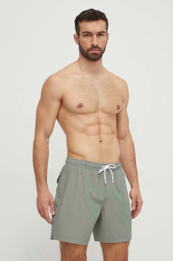 Plavkové šortky Abercrombie & Fitch zelená KI133.4050.335