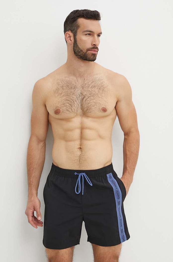 Μαγιό Tommy Jeans UM0UM03142 μαύρο SS24