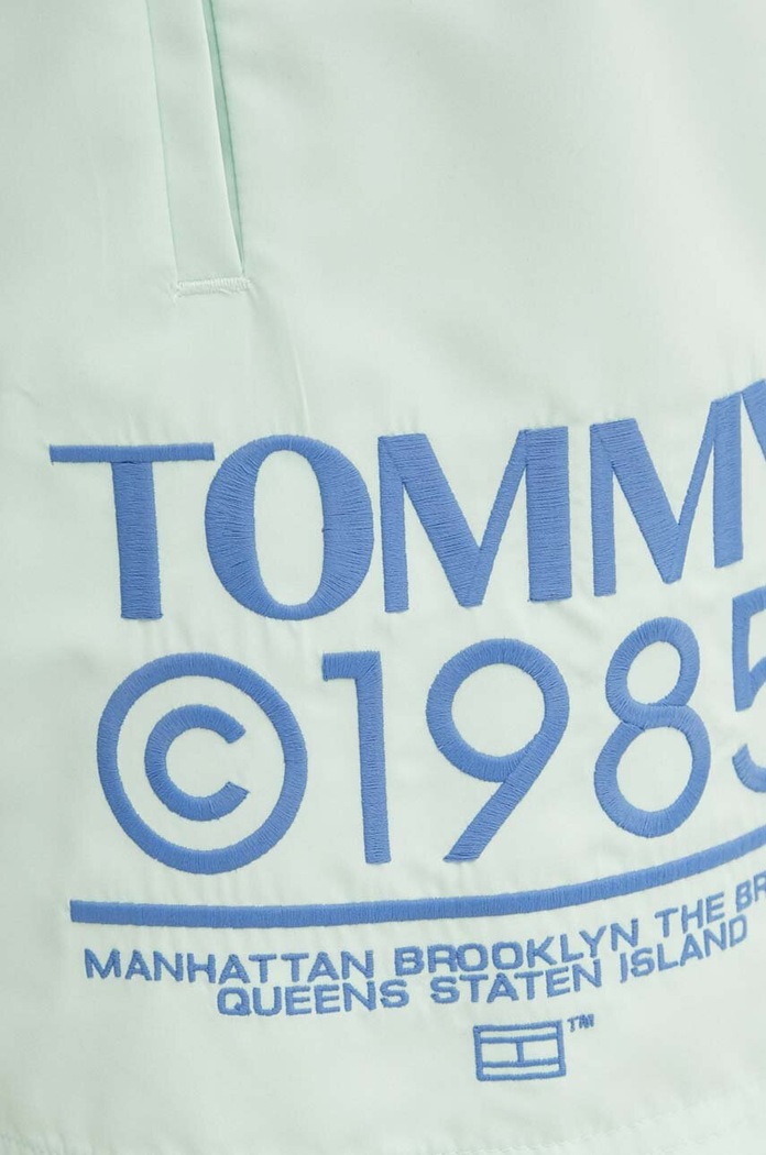 Plavkové šortky Tommy Jeans zelená UM0UM03145