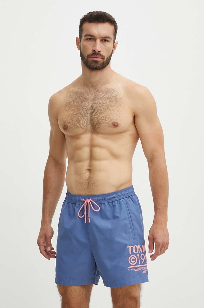 Tommy Jeans Szorty kąpielowe niebieski UM0UM03145