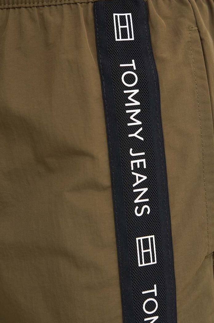 Tommy Jeans szorty kąpielowe zielony UM0UM03144