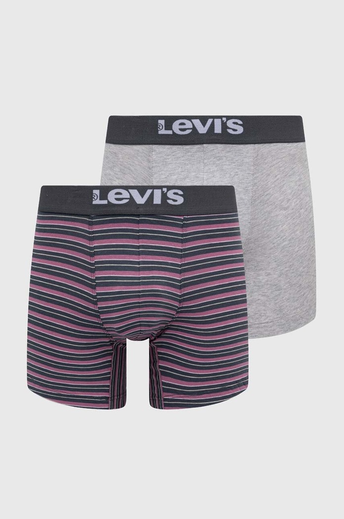 Bokserice Levi's 2-pack Planet friendly siva 37149.0979