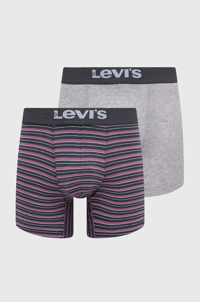 Bokserice Levi's 2-pack Planet friendly siva 37149.0979