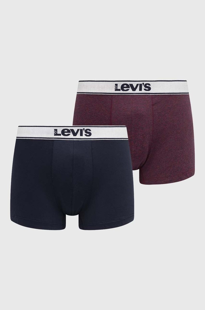 Μποξεράκια Levi's 2-pack εφαρμοστό σορτς μπόξερ μωβ 37149.0937