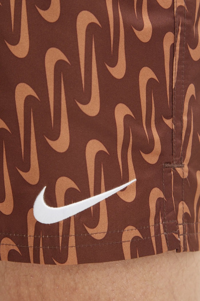 Nike szorty kąpielowe Swoosh Link brązowy NESSE520