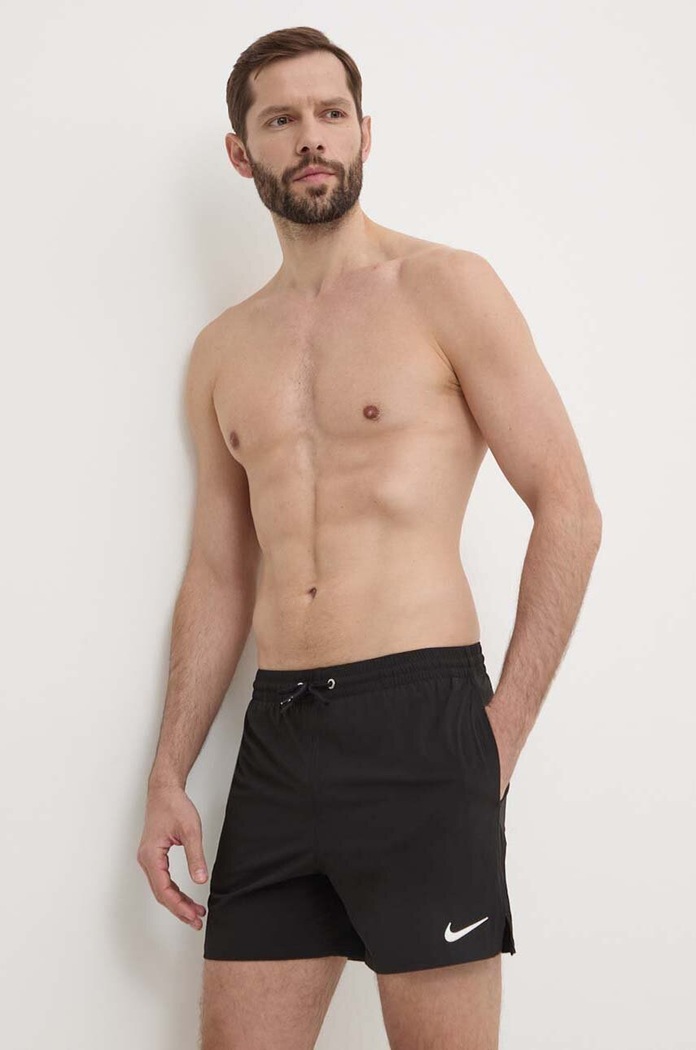 Nike pantaloni scurti de baie Solid sporturi acvatice negru NESSE545