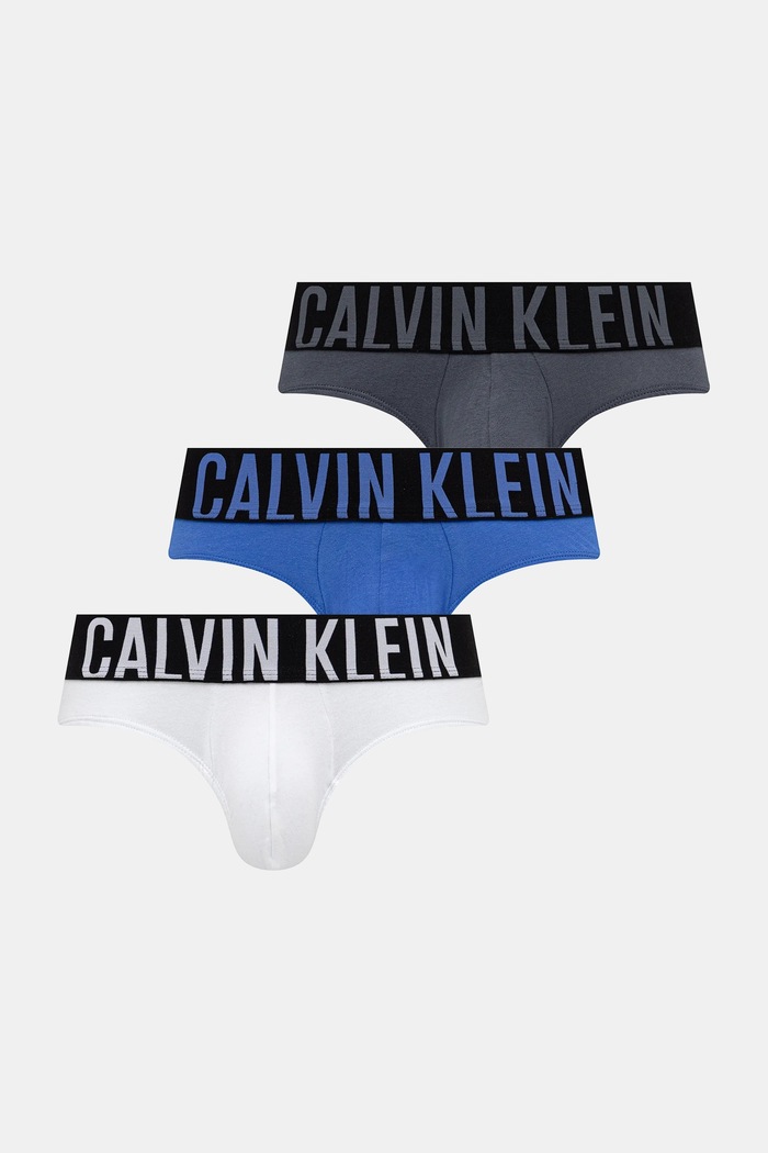 Calvin Klein Underwear slip gaće za muškarce 3-pack bez uzorka plava 000NB3607A