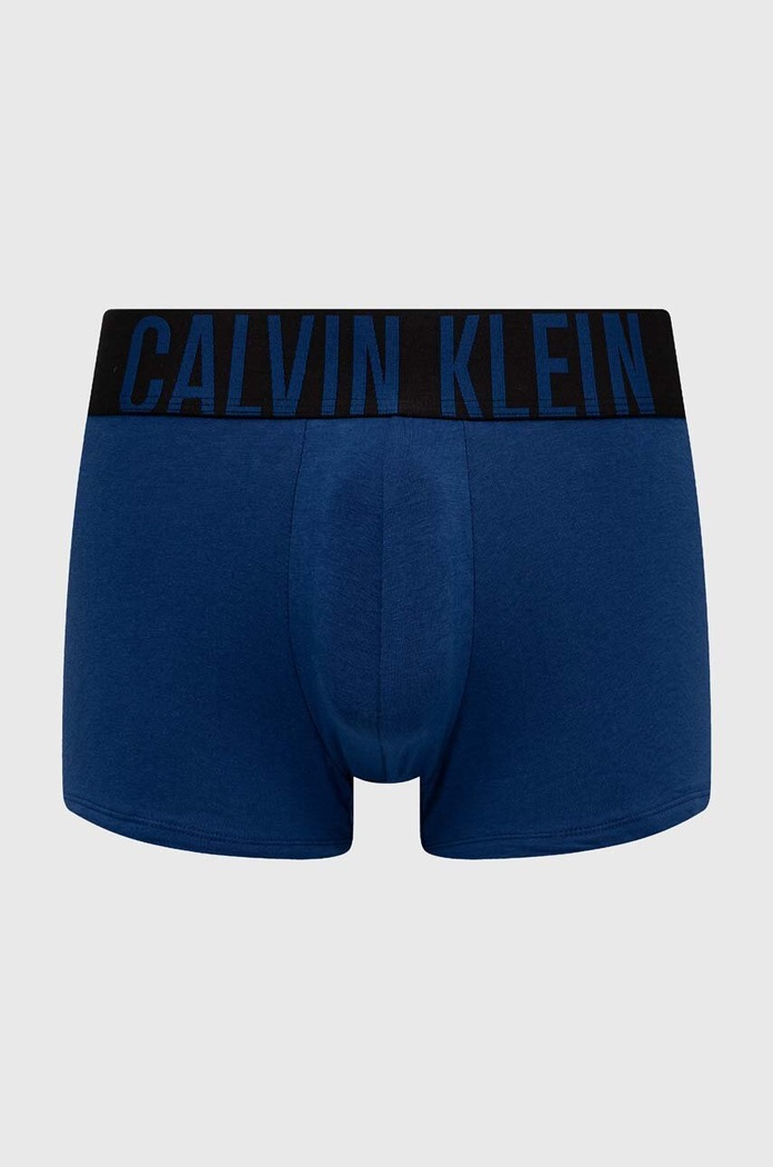 Odzież Calvin Klein Underwear bokserki męskie bawełniane z elastanem 3-pack 000NB3608A niebieski
