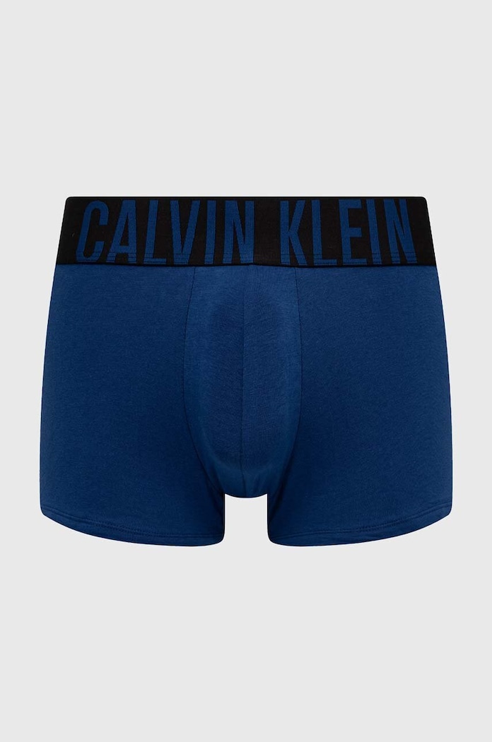 Odzież Calvin Klein Underwear bokserki męskie bawełniane z elastanem 3-pack 000NB3608A niebieski