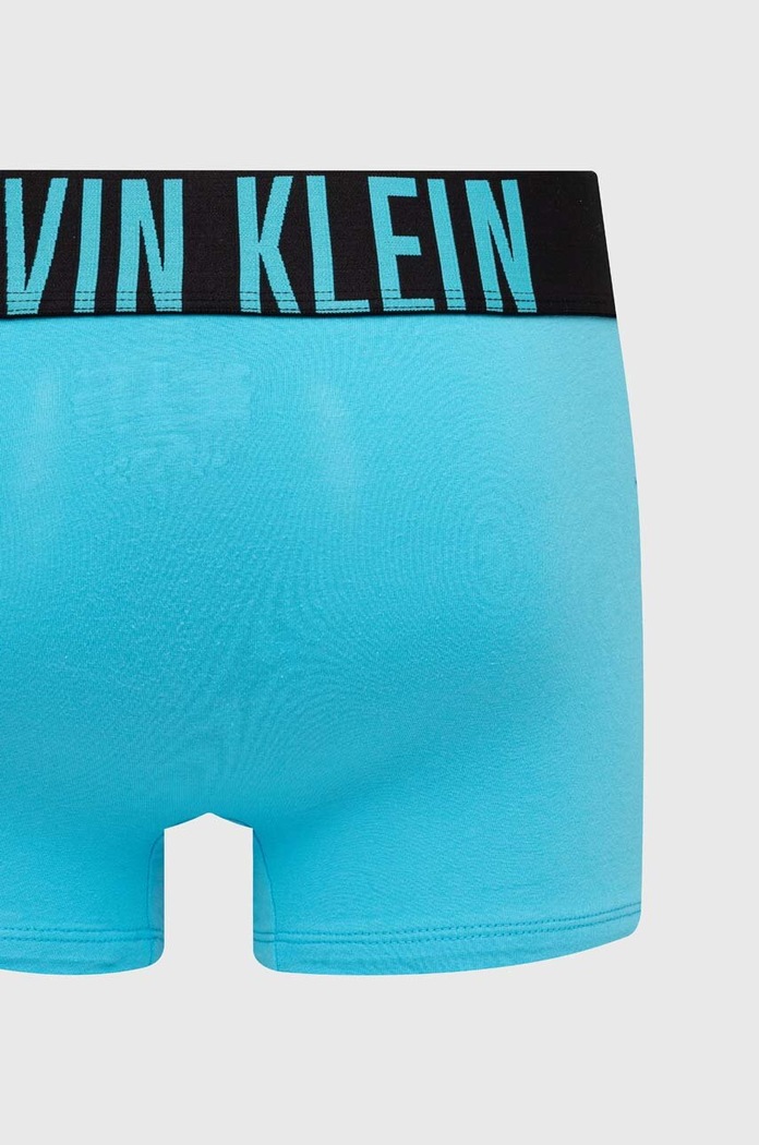 Calvin Klein Underwear bokserki męskie bawełniane z elastanem 3-pack 000NB3608A niebieski